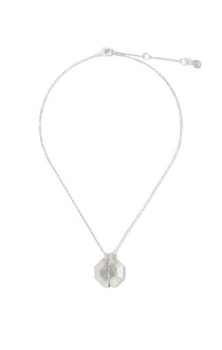Vince Camuto Louise Et Cie Silvertone Crystal-striped Octagon Necklace