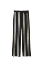 Vince Camuto Vince Camuto Bohemian Stripe Wide Leg Belted Pant