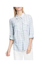 Two By Vince Camuto Gingham-print Utility Shirt