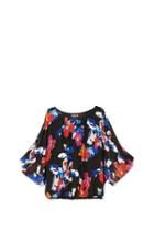 Vince Camuto Floral-print Batwing-sleeve Blouse