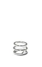 Vince Camuto Silvertone Tip-to-tip Triple Band Ring