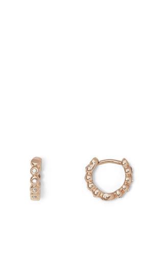 Vince Camuto Rose Goldtone Scalloped Huggie Earrings