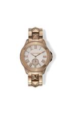 Vince Camuto Vince Camuto Rose Gold-tone Pyramid Bracelet Link Watch