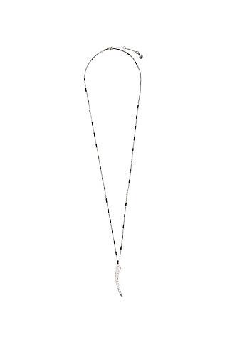 Vince Camuto Vince Camuto Silver-tone Pave Horn Pendant