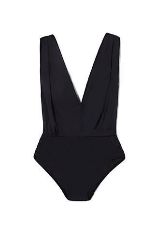 Vince Camuto Draped V-neck One-piece Swimsuit