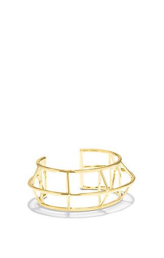 Vince Camuto Vince Camuto Gold-plated Graphic Cage Cuff