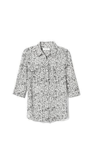 Two By Vince Camuto Dot-print Utility Shirt