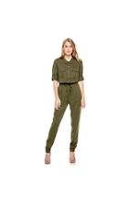 Vince Camuto Two By Vince Camuto Point Collar Utility Jumpsuit