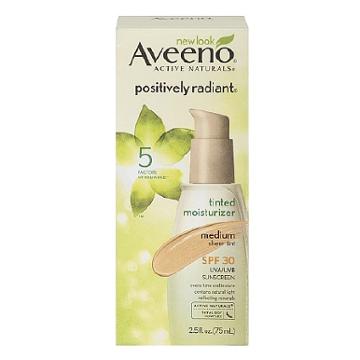 Aveeno Active Naturals Positively Radiant Tinted Moisturizer Spf 30