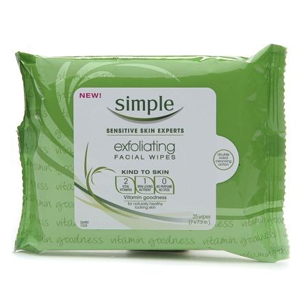 Simple Exfoliating Facial Wipes