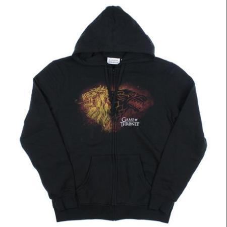 Game Of Thrones Logo Zip Hoodie Hbo Television Series Tv Show Fan