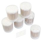 6 Box Makeup Remover Wooden Rod Round Tip Cotton Bud Swabs