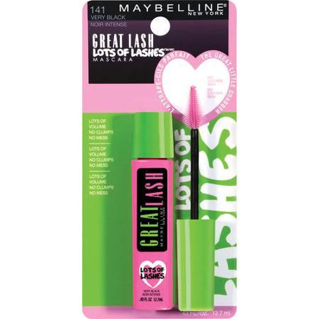 Maybelline New York Lots Of Lashes Washable Mascara, Very Black [141] 0.43 Oz