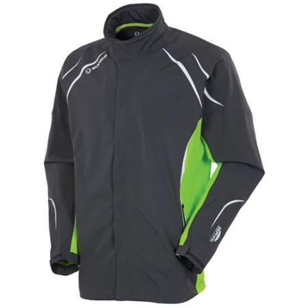 Sun Ice Waterproof Men's Jacket-charcoal/citron-large S42003-8530