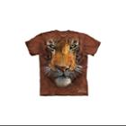 Tiger Face Adult T-shirt By The Mountain - -3251, Adult M
