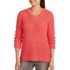 Allison Brittney Women's Raglan Pullover Sweater With Side Slit