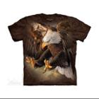 The Mountain Brown Cotton Freedom Eagle Design Novelty Parody Youth T-shirt