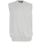 Ashworth Golf Men's Pima Cotton V-neck Sweater Vest Gray -