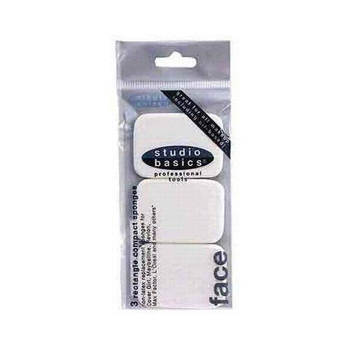 Paris Presents: Studio Basics 3 Rectangle Compact Sponges