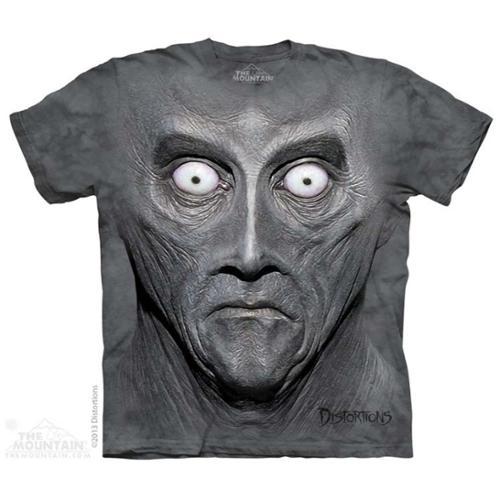 The Mountain Grey 100% Cotton Big Face Creeton Novelty T-shirt New