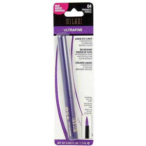 Milani Ultrafine Liquid Eye Liner, 04 Prismatic Purple, 0.058 Fl Oz