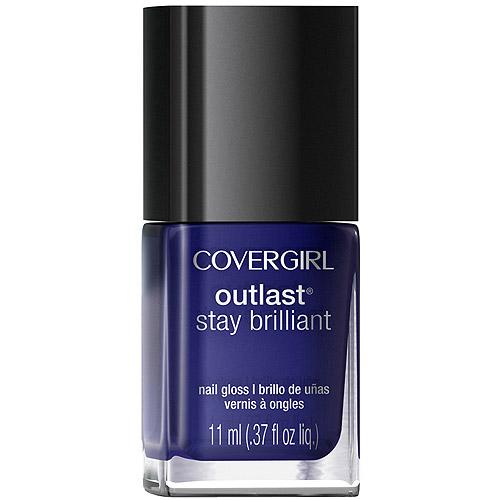 Covergirl Outlast Stay Brilliant Nail Gloss, Sapphire Flare 307, Pack Of 2