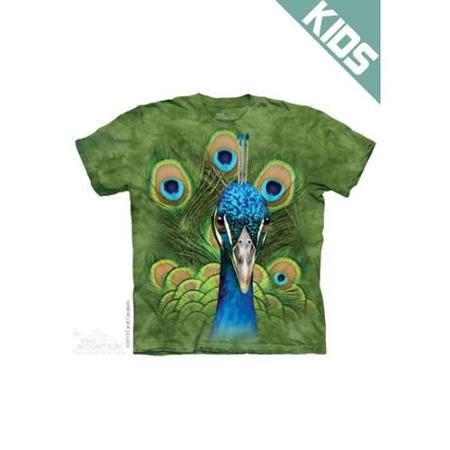 The Mountain Green 100% Cotton Vibrant Peacock Awesome Youth T-shirt