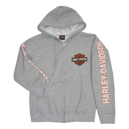 Harley-davidson 4x-large Mens Hooded Sweatshirt Jacket Bar & Shield Hoodie (4xl) 30296615