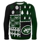 New York Jets Busy Block Nfl Ugly Sweater Xx-large
