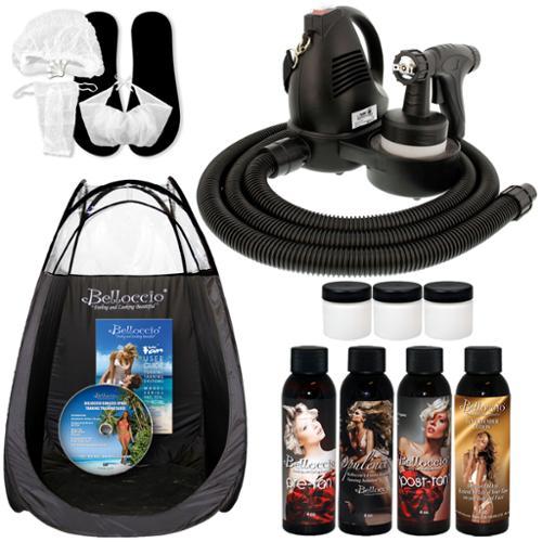 Belloccio Premium Sunless Airbrush Hvlp Spray Tanning System Solutions Tent Acc