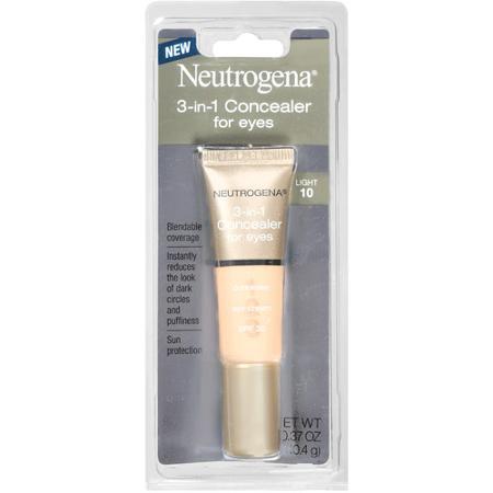 Neutrogena Healthy Skin 3-in-1 Concealer For Eyes Broad Spectrum Spf , Light 10, 0.37 Oz
