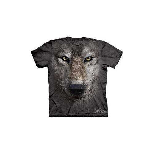 Wolf Face Adult T-shirt By The Mountain - -3249, Adult Xl