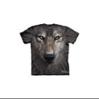 Wolf Face Adult T-shirt By The Mountain - -3249, Adult Xl
