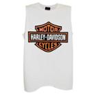 Harley-davidson Large Men's Bar & Shield Tank Top, White Muscle T-shirt (l) 30296625