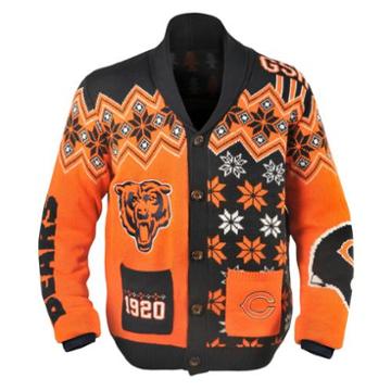 Chicago Bears Nfl Adult Ugly Cardigan Sweater