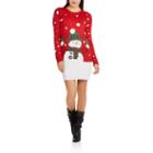Allison Brittney Women's Snowman Christmas Sweater Dress