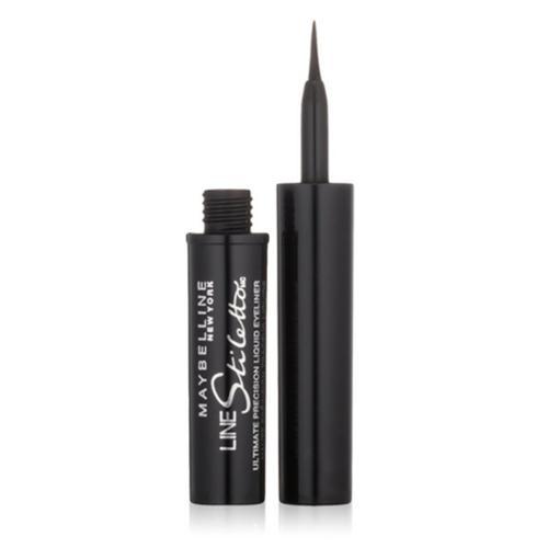 Maybellinenew York Line Stiletto Liquid Eyeliner, Blackest Black [501], 0.05 Oz