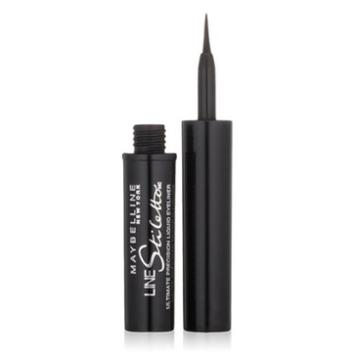 Maybellinenew York Line Stiletto Liquid Eyeliner, Blackest Black [501], 0.05 Oz