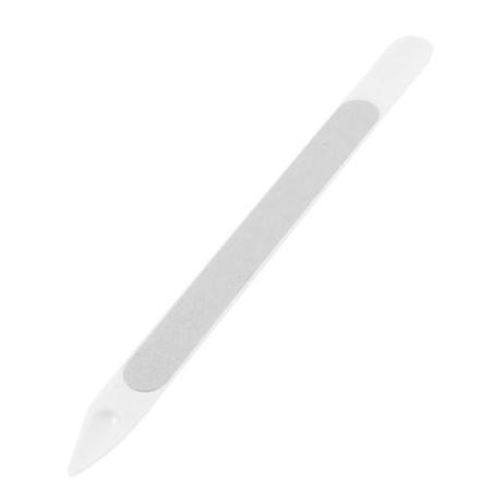 Stainless Steel Plastic Manicure Makeup Tool Finger Nail File 6 Long