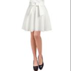 Allegra K Women's Bowknot Decor Natural Waist Casual A Line Skirts (size / 8)