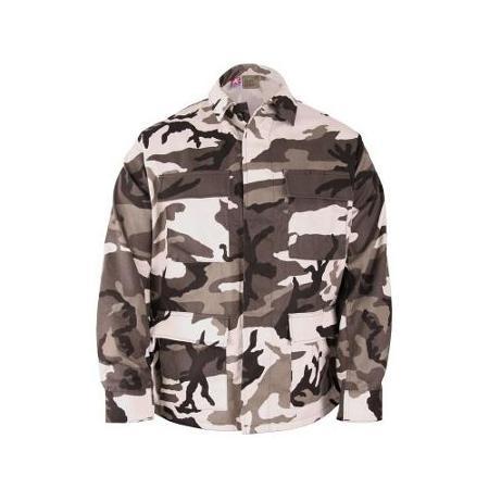 Propper Bdu 4-pocket Coat, 60/40 Cotton/poly Twill - Long, Urban Camo