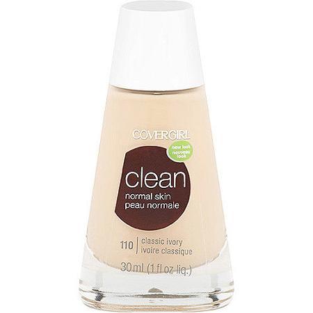 Covergirl Clean Liquid Makeup Classic Ivory Warm 110, 1 Oz