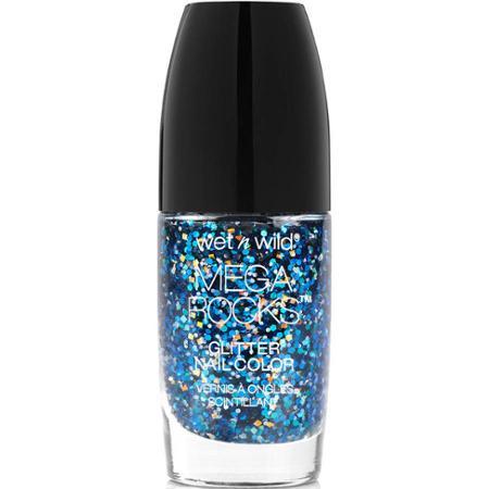 Wet N Wild Mega Rocks Glitter Nail Color, 497d Stick It To The Man, 0.42 Fl Oz