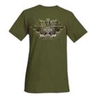 Harley-davidson Medium Men's Tee, Military Classic Wing Bar & Shield, Fatigue Green (m) 30290751