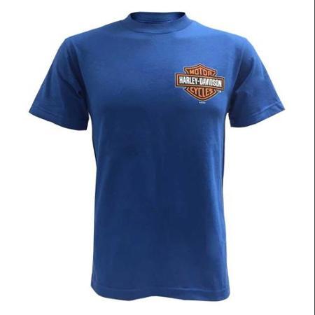 Harley-davidson X-large Men's Bar & Shield Short Sleeve T-shirt, Blue 30291741