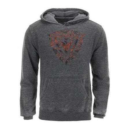 Harley-davidson Large Screamin' Eagle Mens Hoodie, Crackle Shield, Gray (l) Harlms0064