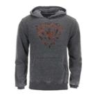 Harley-davidson Large Screamin' Eagle Mens Hoodie, Crackle Shield, Gray (l) Harlms0064