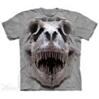 The Mountain White 100% Cotton T-rex Big Skull Novelty T-shirt (size )