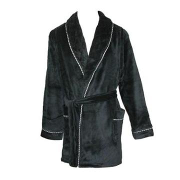 Majestic International Large / Xlarge Mens Satin Lined Smoking Jacket, Black