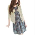 Allegra K Juniors Long Sleeves Soild Color Leisure One Hook Eye Coat (size / 3)